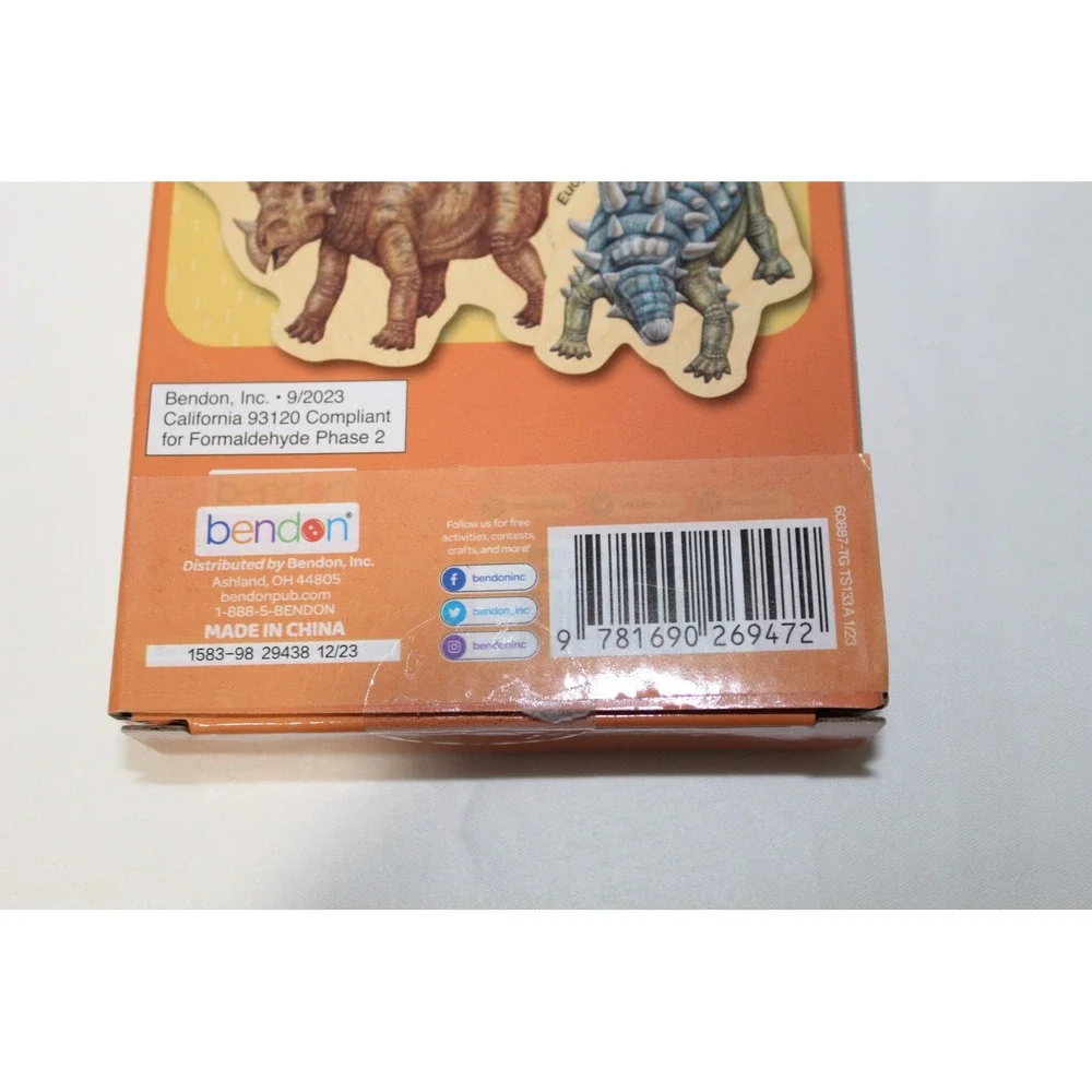 Bendon MagnaFun Wooden Magnetic Dinosaurs 15 Pack Kids Educational Toy Set NEW